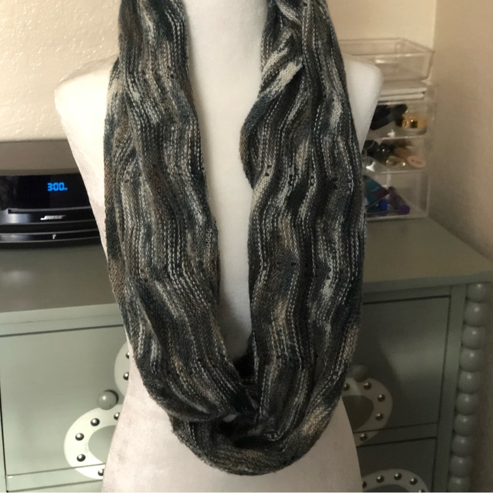 Infinity Ombre Neutral Print Wrap Scarf